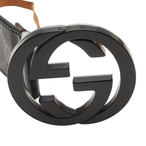 Gucci Interlocking G Belt, Size 90/36, Black Leather, 223891 - Picture 10 of 15